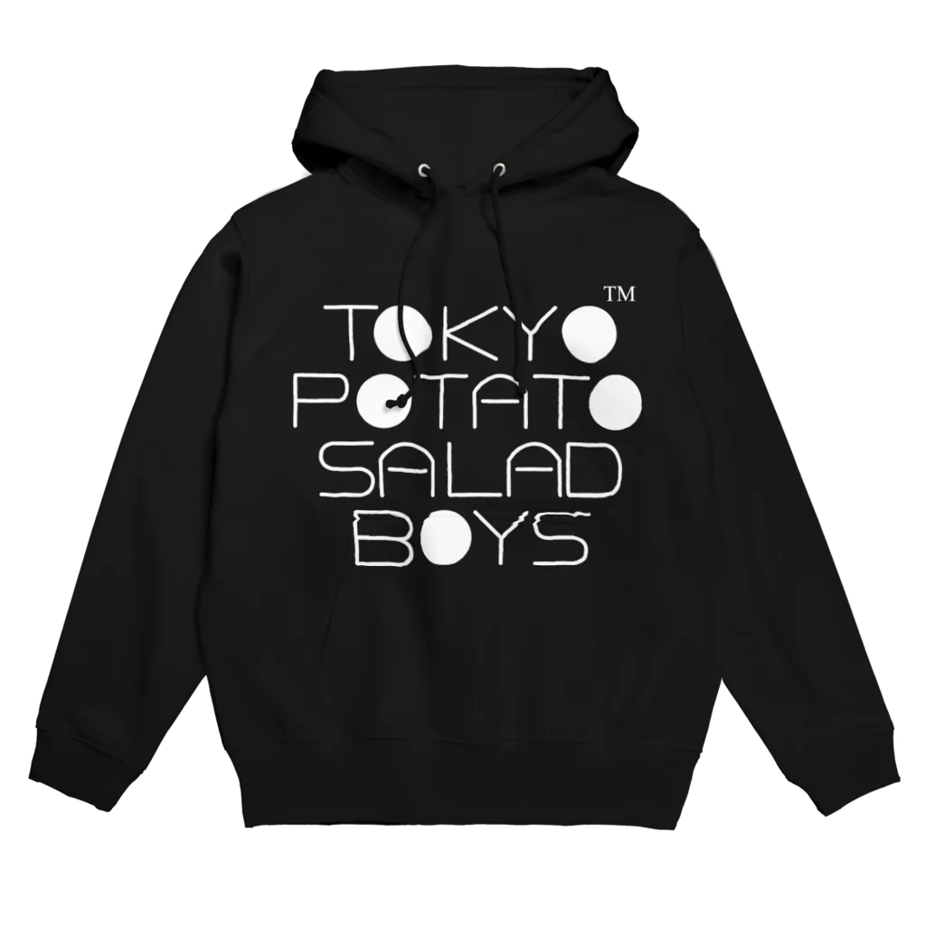 東京ポテトサラダボーイズ公式ショップの東京ポテトサラダボーイズ公式ネオクラシック(白)ロゴ Hoodie