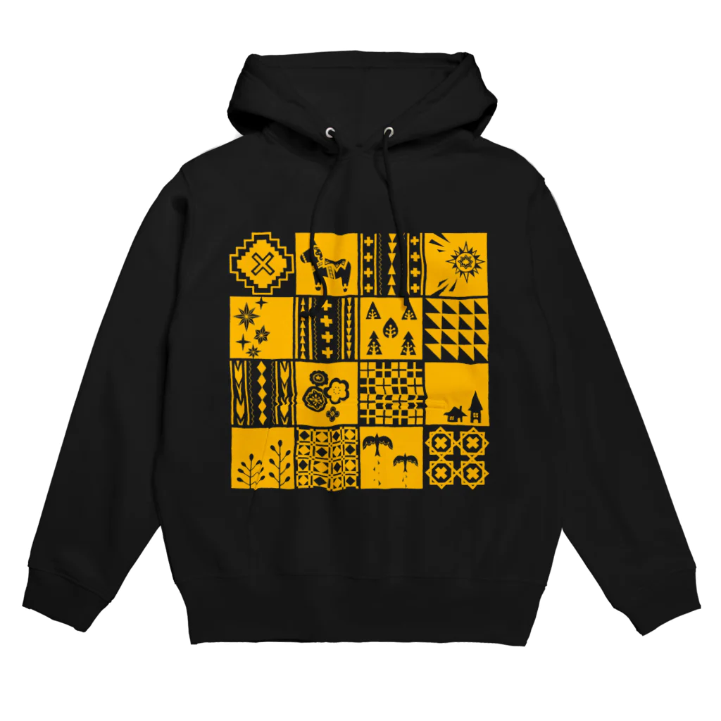 Cicogna（チコーニャ）のpatchwork(yellow) Hoodie