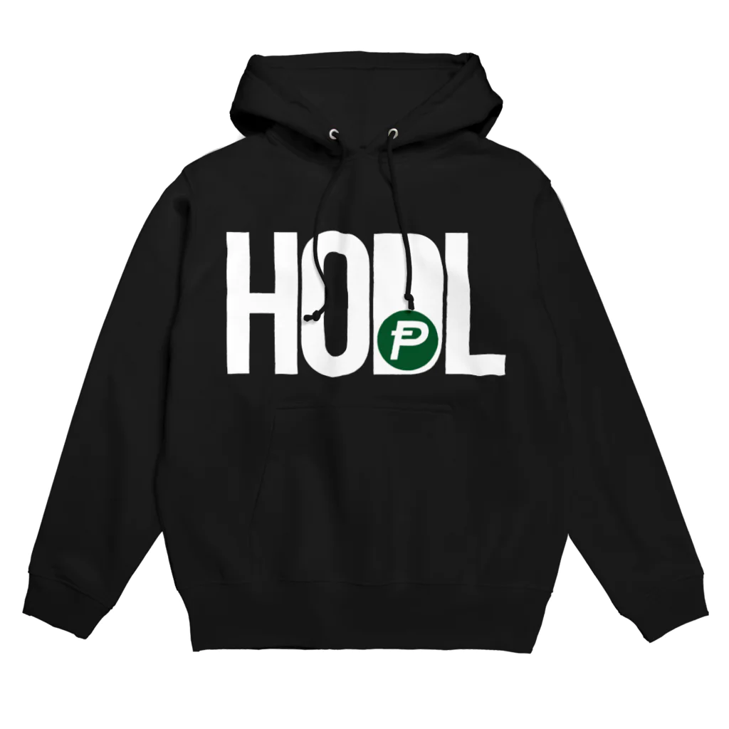 TROPiCALViBESのHODL POT whitefont パーカー