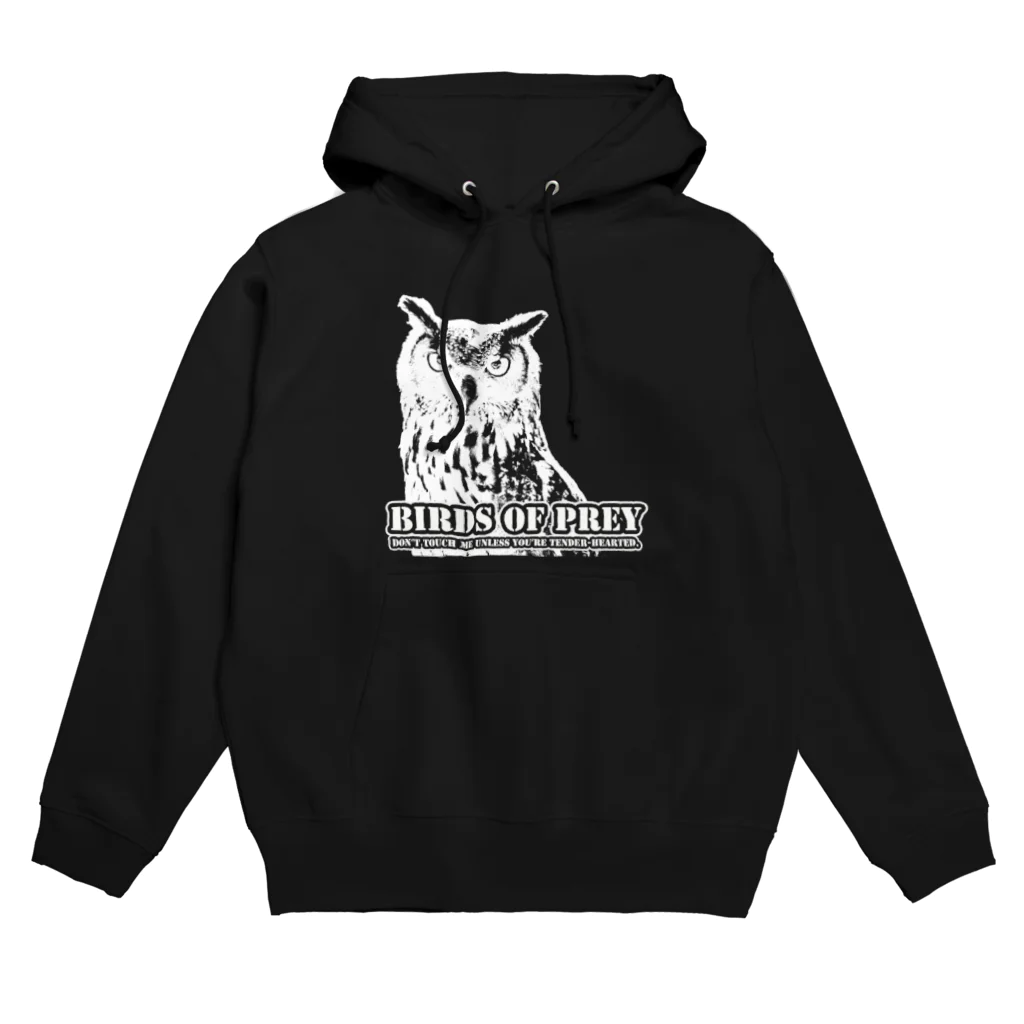 有限会社サイエンスファクトリーのBIRDS OF PREY clear ベンガルワシミミズクver. Hoodie