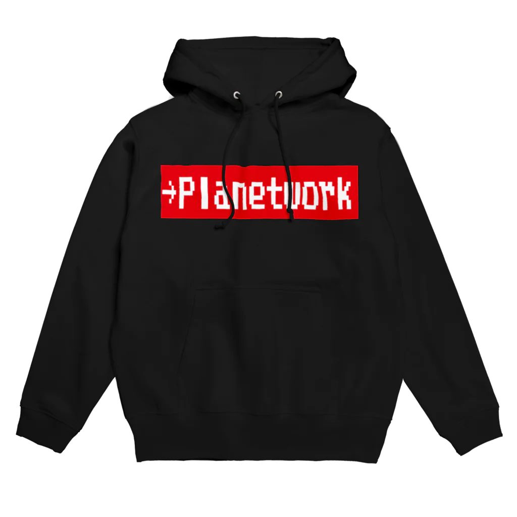 planetworkのPLANETWORKドットロゴ パーカー