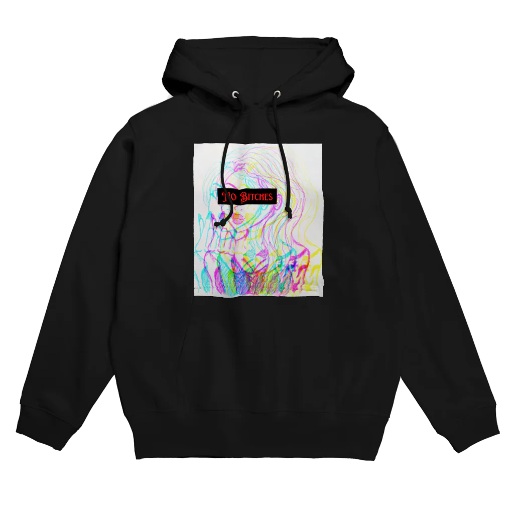 No Bitches 総塾長@REALITYの【GAL】No Bitches Hoodie