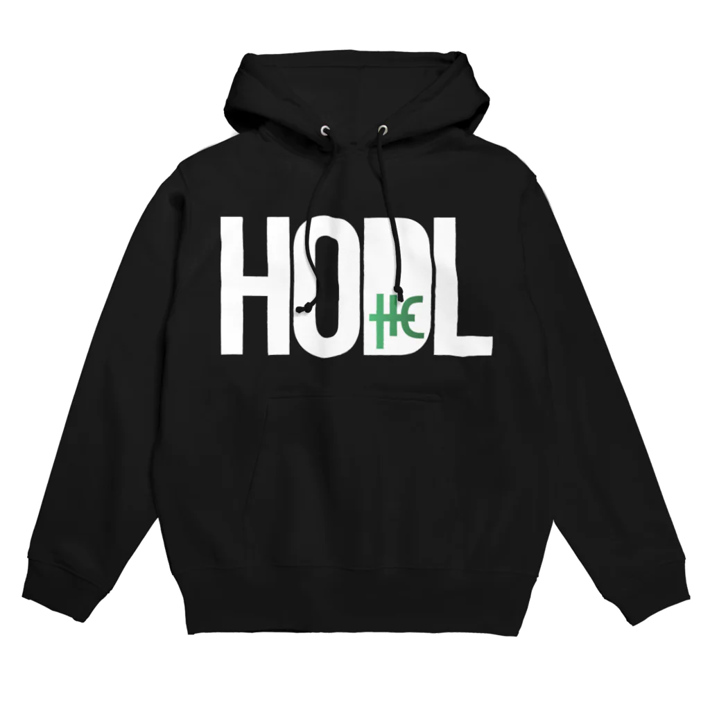 TROPiCALViBESのHODL THC whitefont パーカー