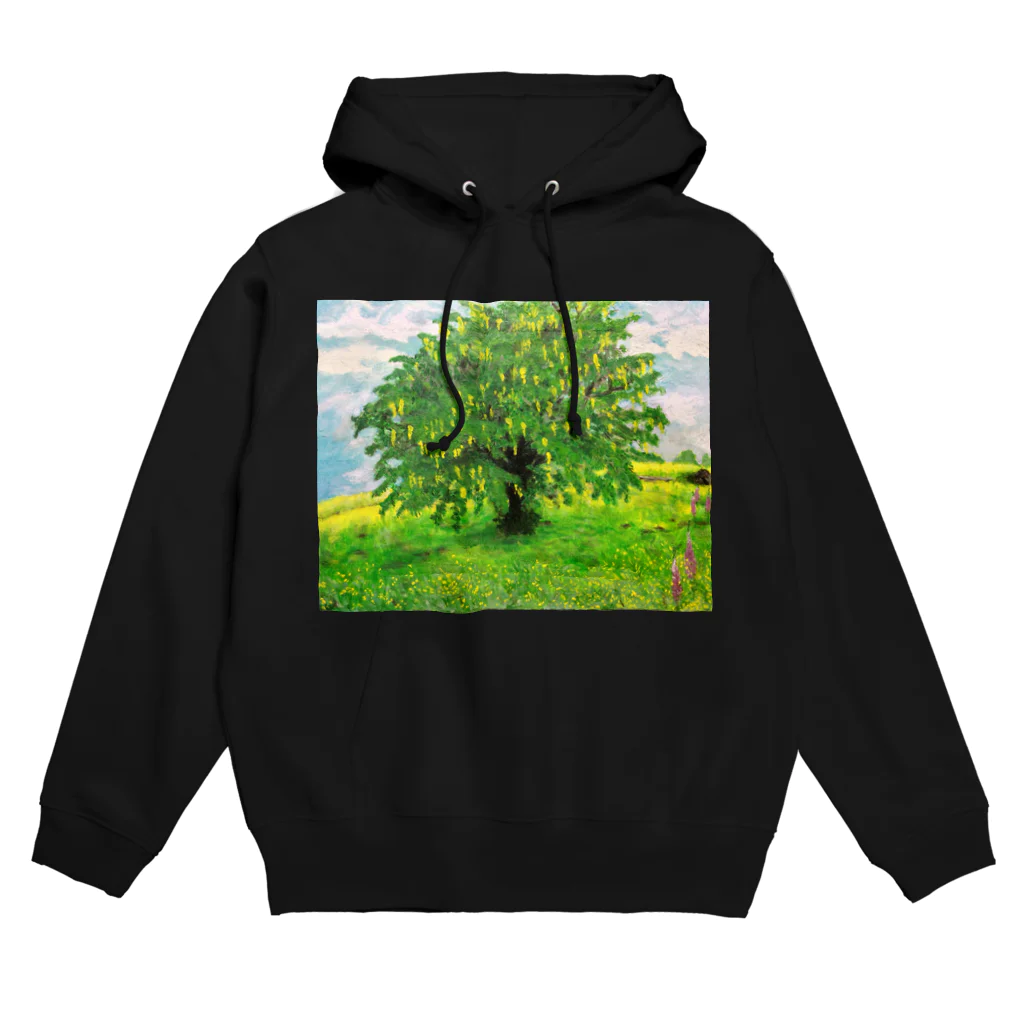 SJMavisの輝くような孤立するキングサリの木：Laburnum Tree in Splendid Isolation Hoodie