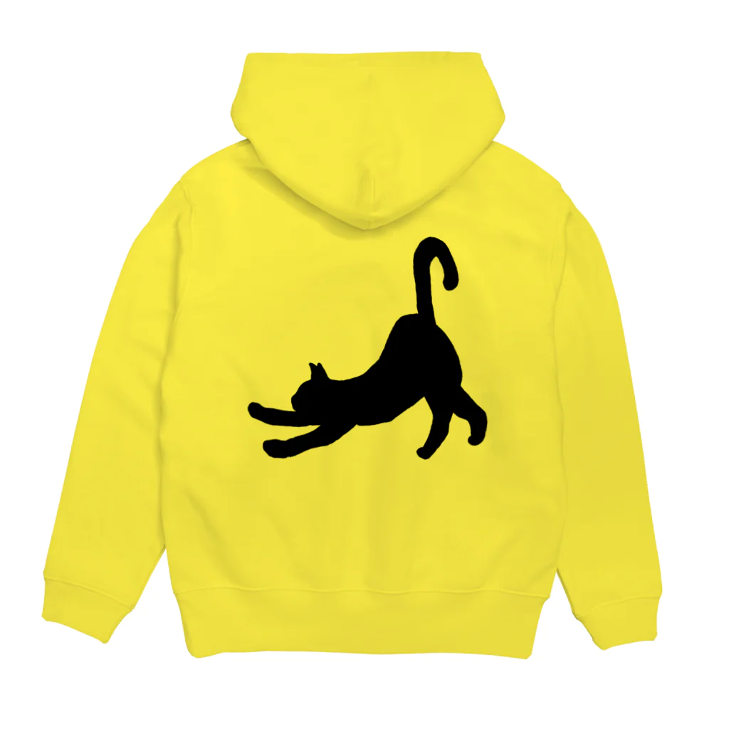 うちのねこののび猫 Hoodie:back