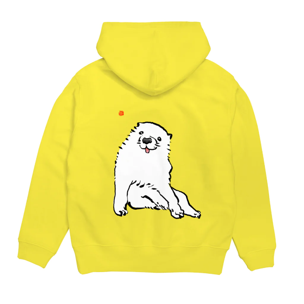 ふくふく商店の長沢芦雪「あの犬」芦雪の落款入り Hoodie:back