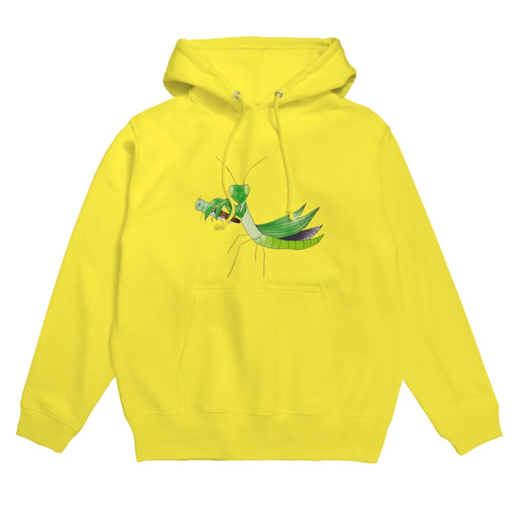 Drecome_Designのゆるいカマキリ Hoodie