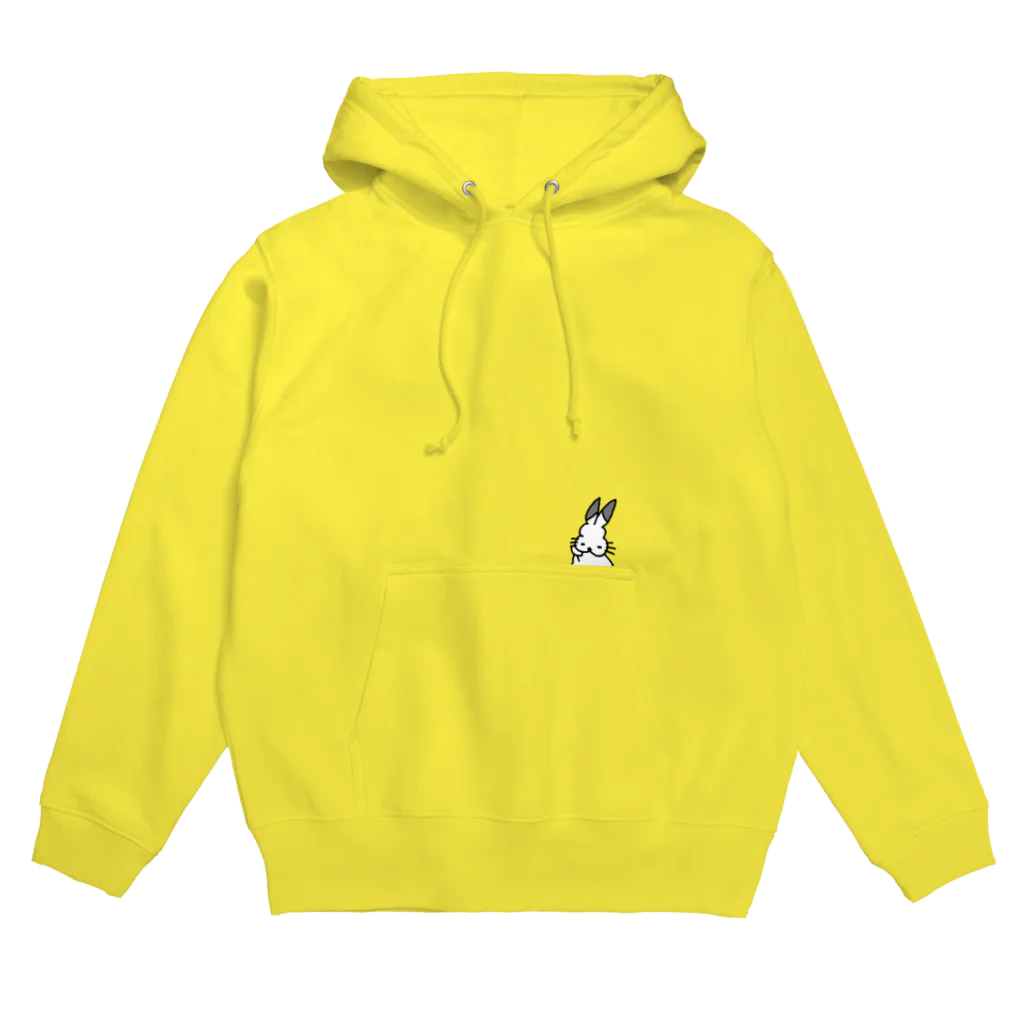 ドコムス刷りの頬杖ドコうさ Hoodie