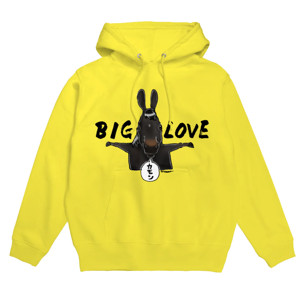 SHIROFUNE_mooooのBIG LOVE 黒鹿毛 パーカー