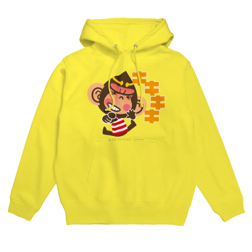 ザ・ワタナバッフルのドングリ頭のチンパンジー”キキキ” Hoodie