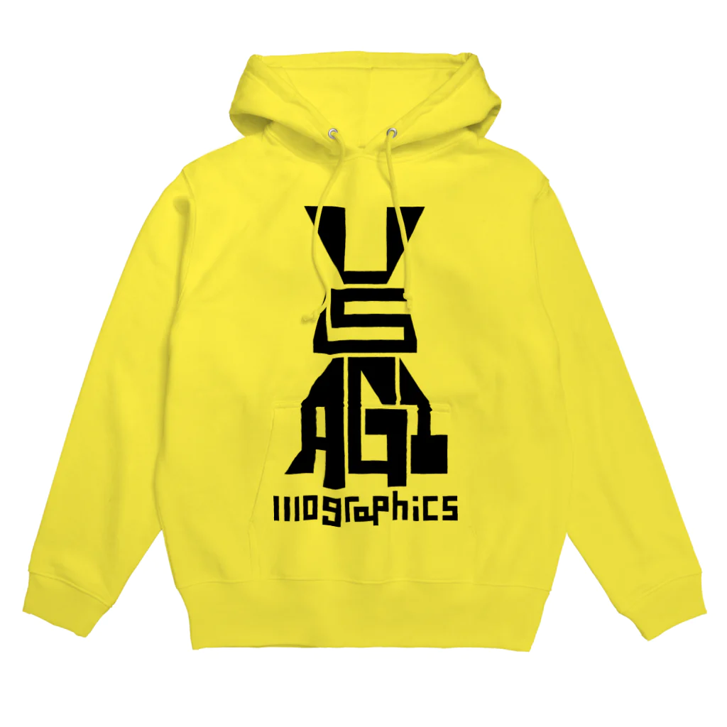 1110graphicsのUSAGI / 兎 Hoodie