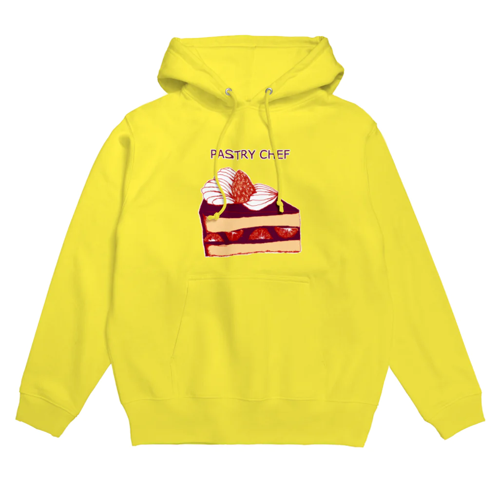 NIKORASU GOのパティシエ専用Tシャツ＠かわいいケーキ Hoodie