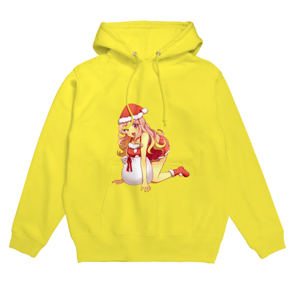 アニクロス(suzuri店)のサンタクロスちゃん Hoodie