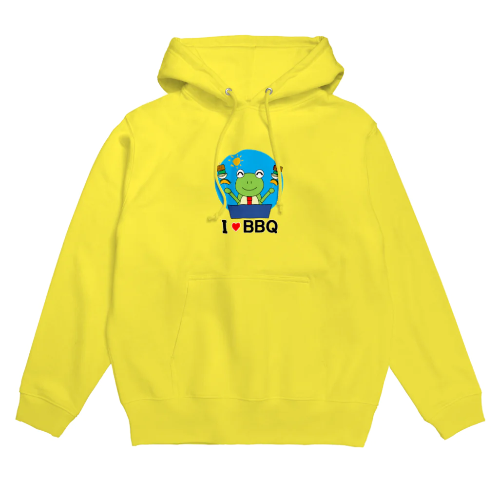 🐸かえるさんと仲間たち🐸のBBQ大好きかえるさん Hoodie