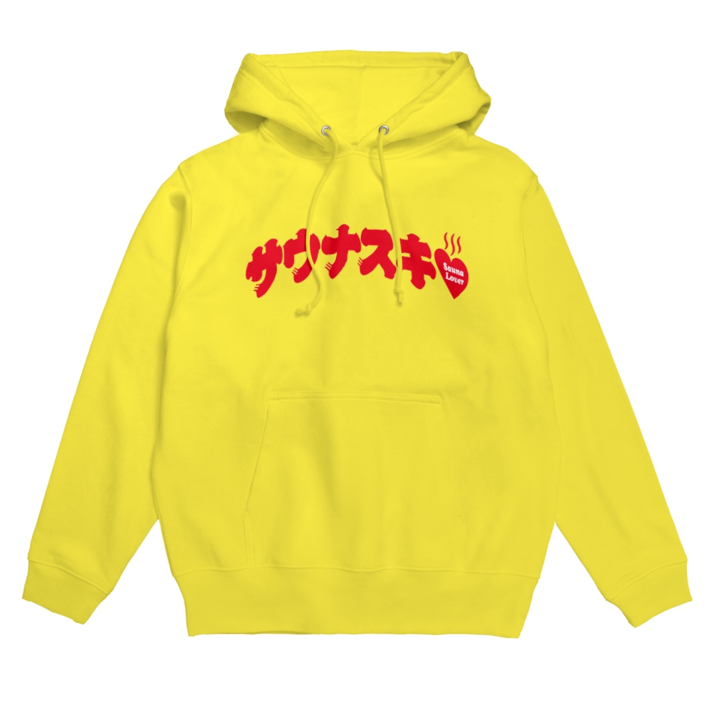 LONESOME TYPEのサウナスキ♥（熱波レッド） Hoodie