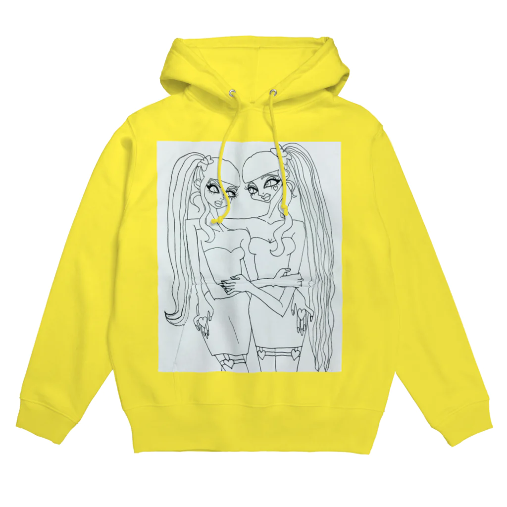 chanchanz handmade with LOVEのgirls 3 mono  Hoodie