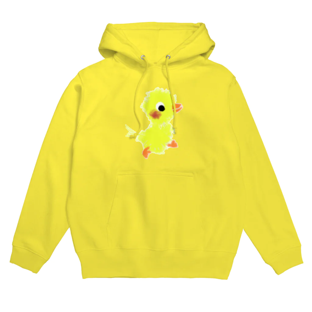 🤍一ノ瀬 彩 🐇⸒⸒ suzuri支店🤍の甘えんぼヒヨコ【ゆめかわアニマル】 Hoodie