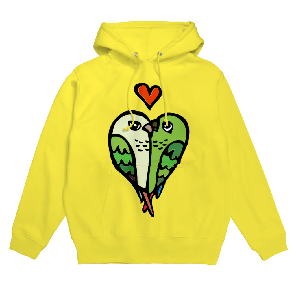 ナイス持木のらぶらぶウロコインコ Hoodie