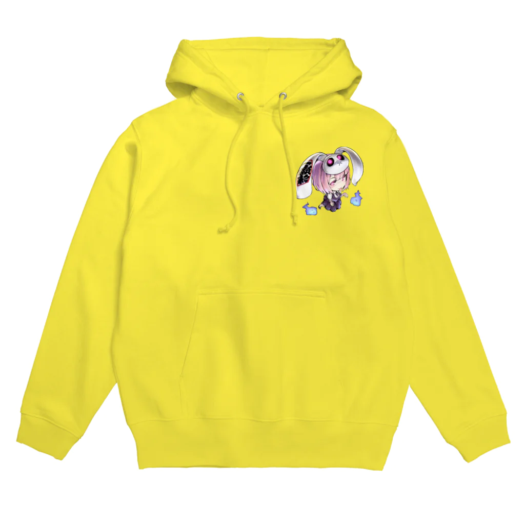 🤍一ノ瀬 彩 🐇⸒⸒ suzuri支店🤍の一ノ瀬彩ちびｷｬﾗ【ﾆｺｲｽﾞﾑ様Design】 Hoodie