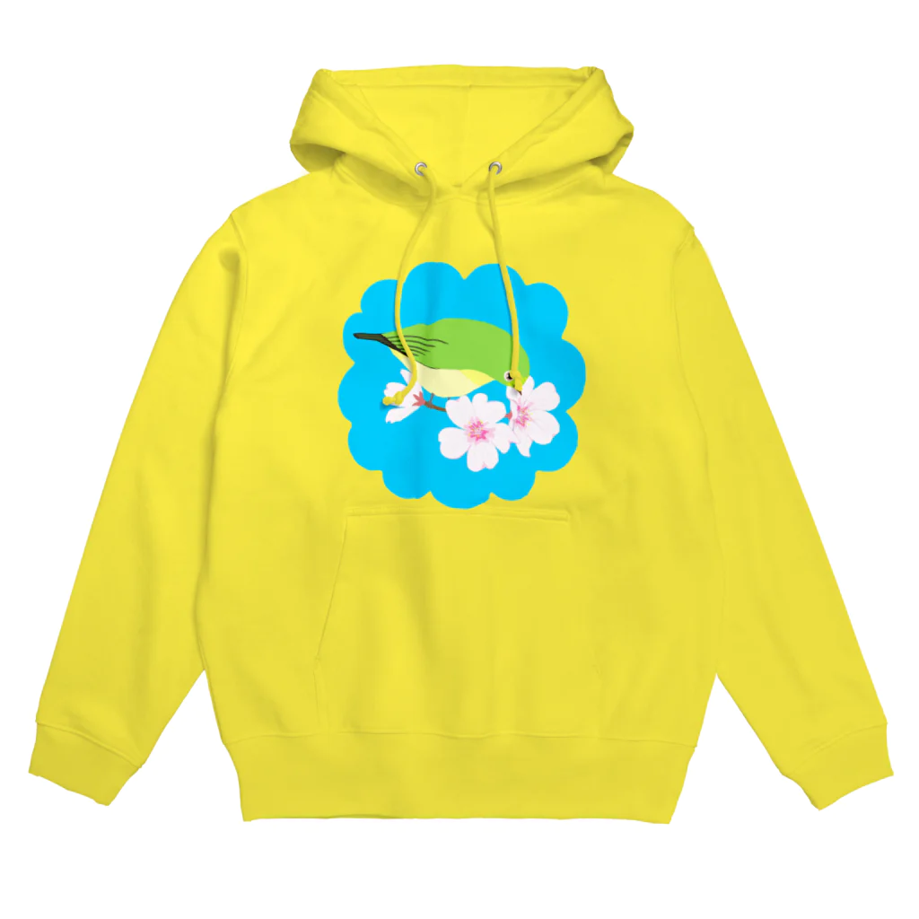 LalaHangeulの桜とメジロさん Hoodie