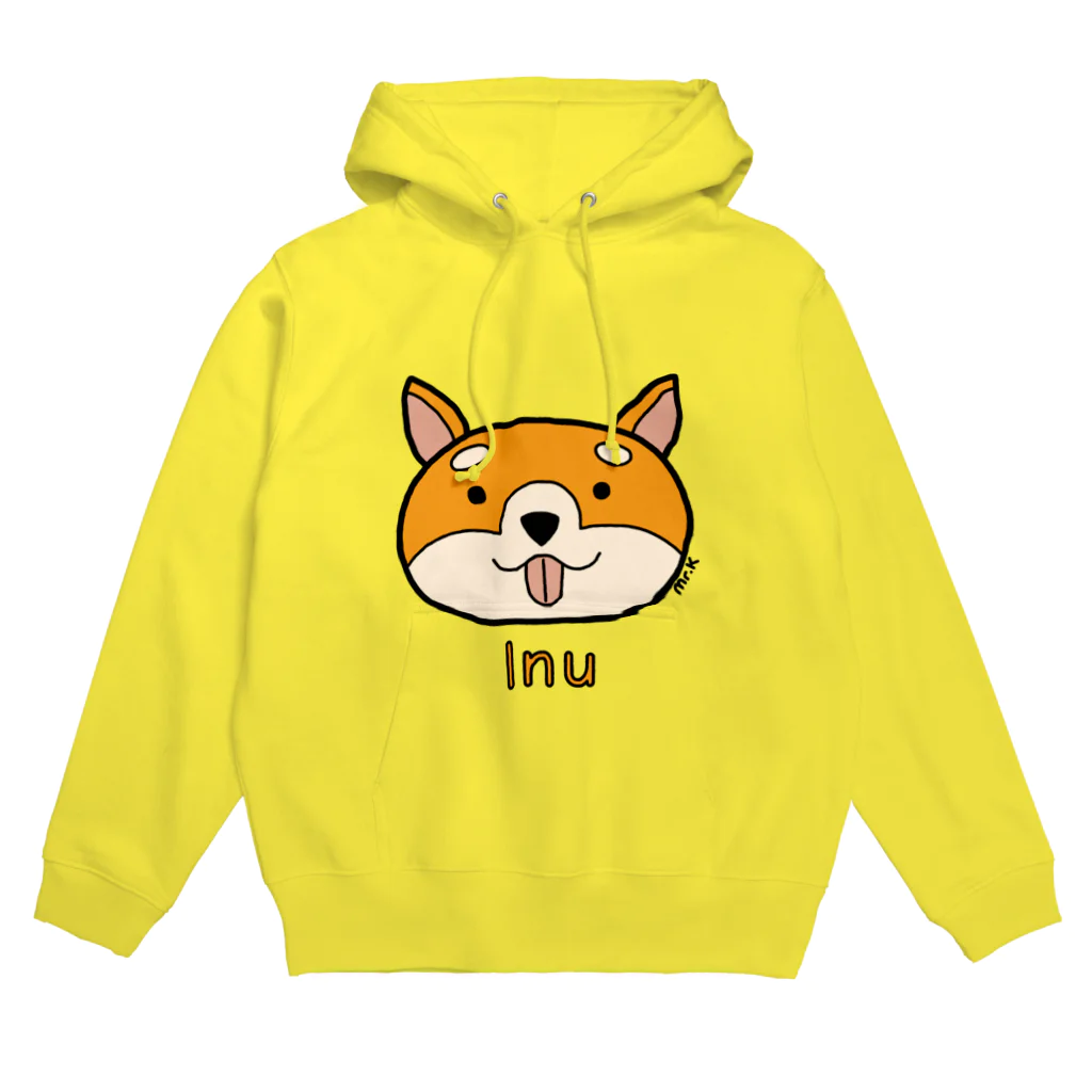 MrKShirtsのInu (犬) 色デザイン Hoodie