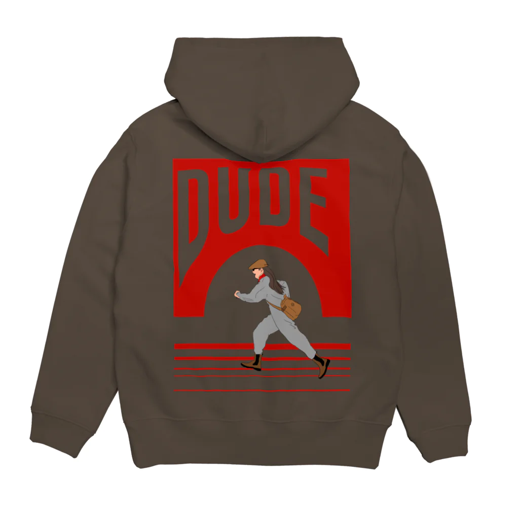 riosfavorite のDude 透過背景 Hoodie:back