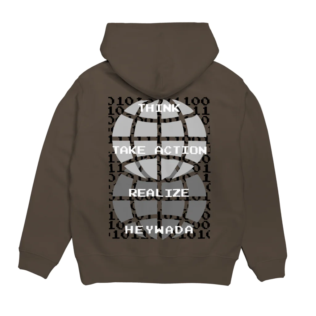 HEYWADA SHOPのHEYWADA SHIKO WO GENJITSUCA SASERUNDA Hoodie:back