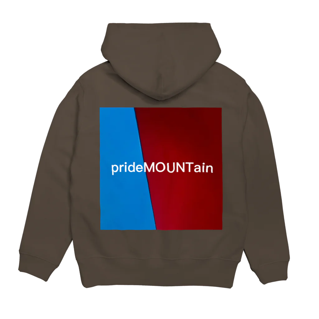 _pridemountain_のprideMOUNTain パーカーの裏面