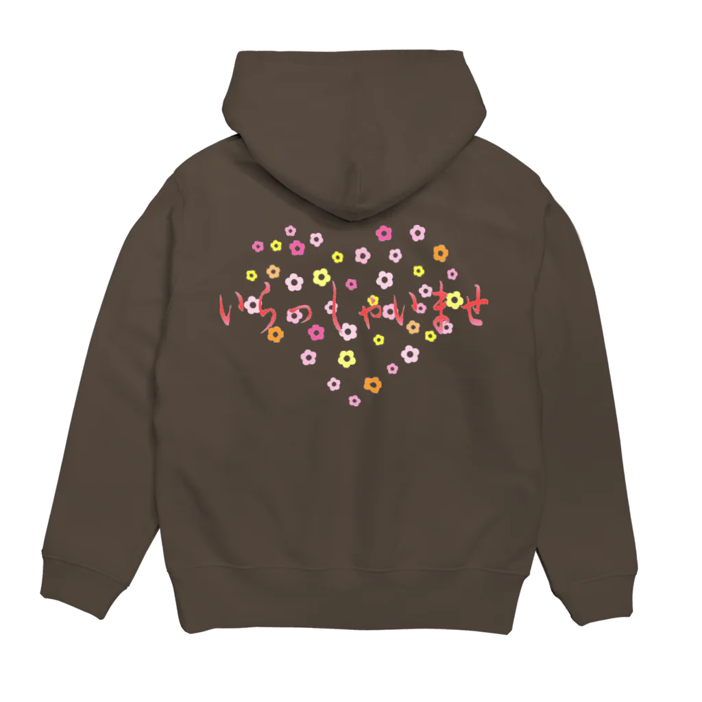 ainarukokoroのいらしゃいませ　花 Hoodie:back