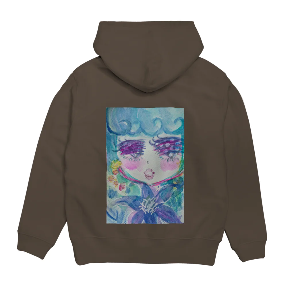 みそしるのクレマチス Hoodie:back