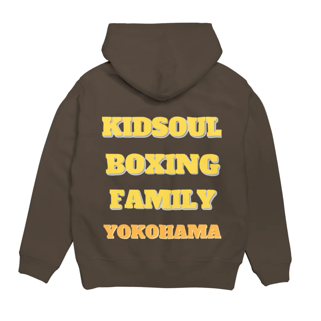 横濱キッドソウル ONLINEshopのLOCAL BOXING YELLOWLINE パーカーの裏面