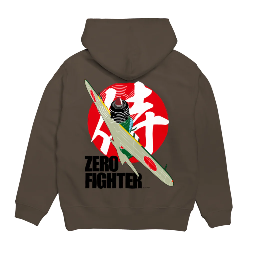 Atelier NyaoのZERO FIGHTER 空の侍 Hoodie:back