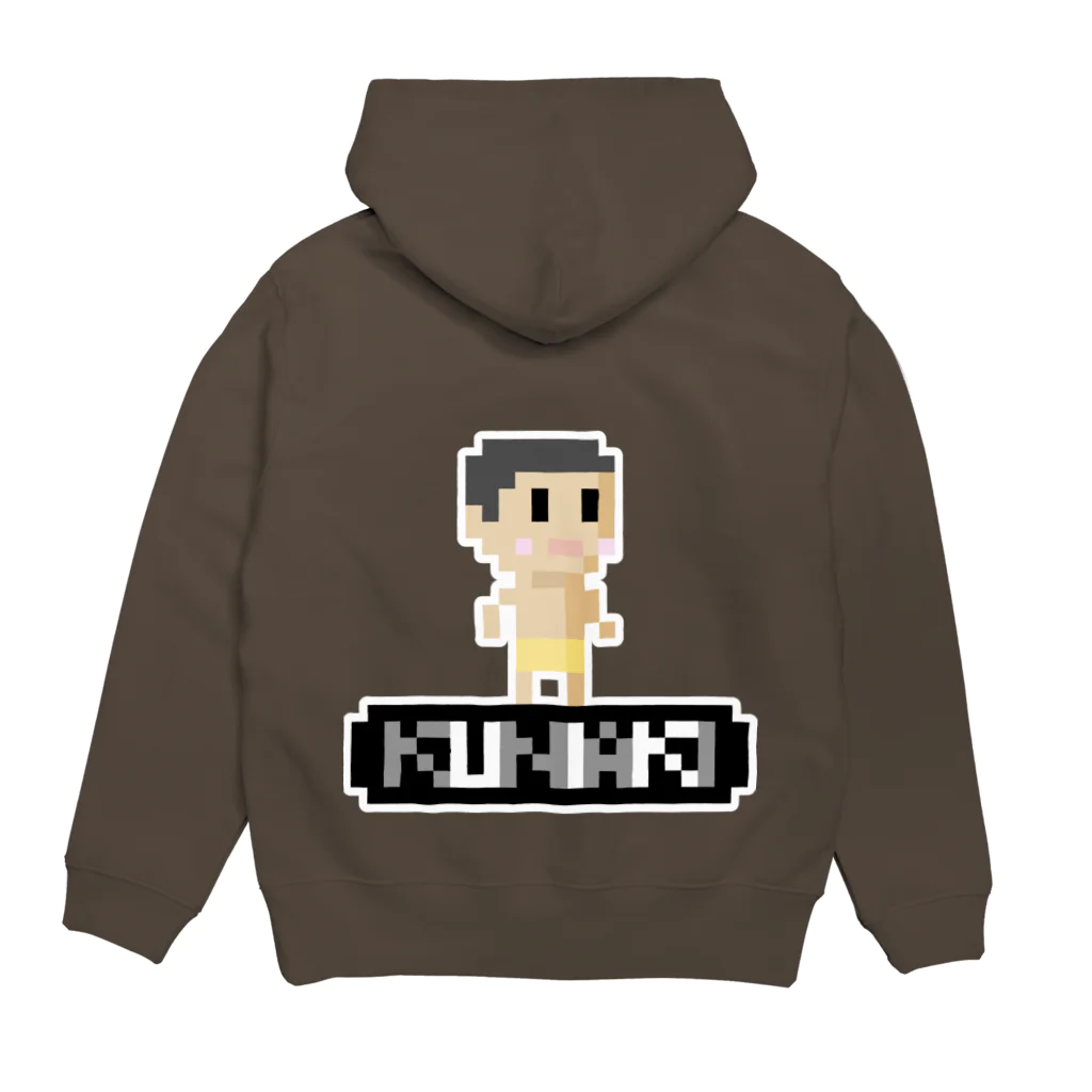 絵描きのunicoのどっとKUNIAKI Hoodie:back