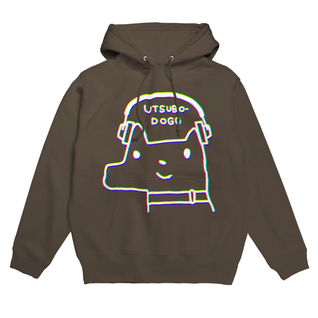 うつぼショップ！のうつぼどっぐ（ヘッドホン）（色相ブレ効果）（UTSUBO-DOGGロゴあり) Hoodie