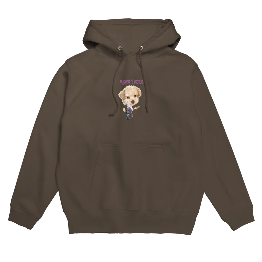 かわいいにゃんことワンコの絵のお店のミランダ.T.プードル Hoodie