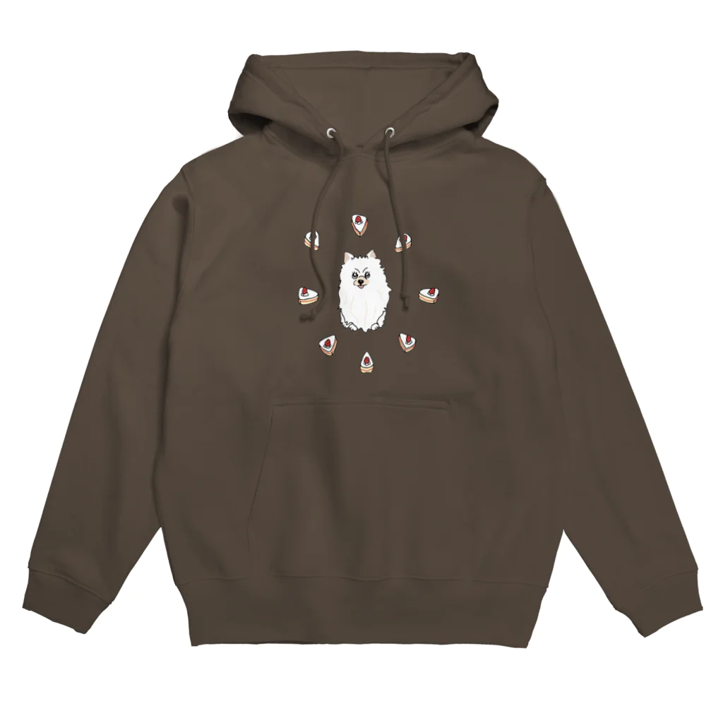 Hinanochin.shopのa pomeranian / shortcake Hoodie