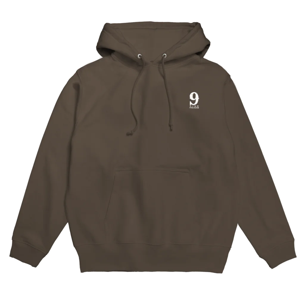 9INEHEADSのMONALISA_OVERDRIVE_WHITE_LOGO Hoodie