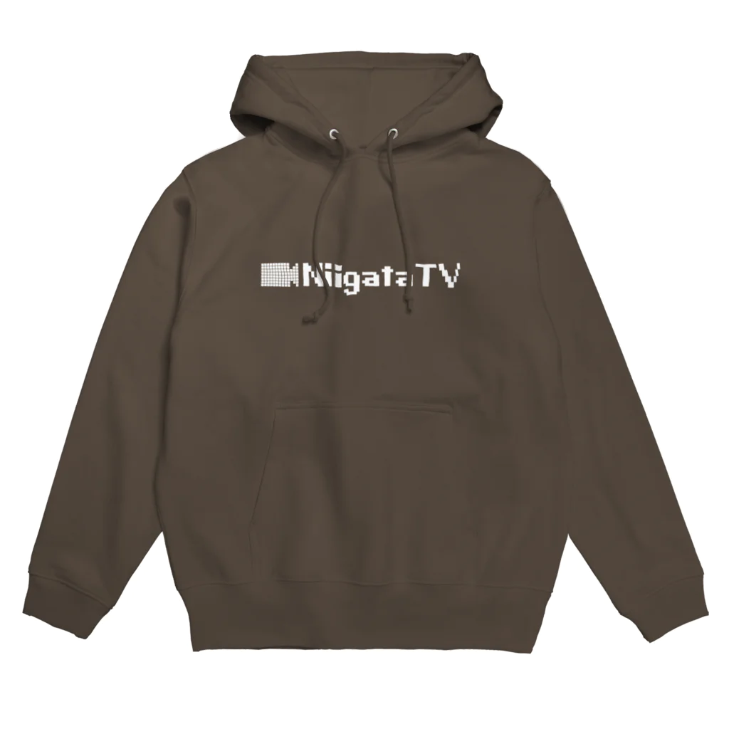 YouTube「にいがたTV」オフィシャルのにいがたTV 8ビットロゴ パーカー Hoodie