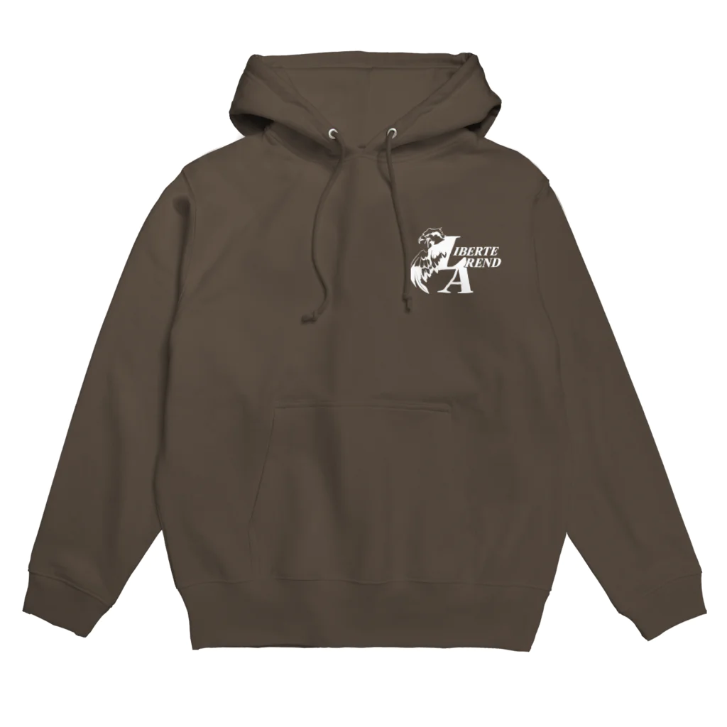 あおとえま でざいんのLiberteArend白文字 Hoodie