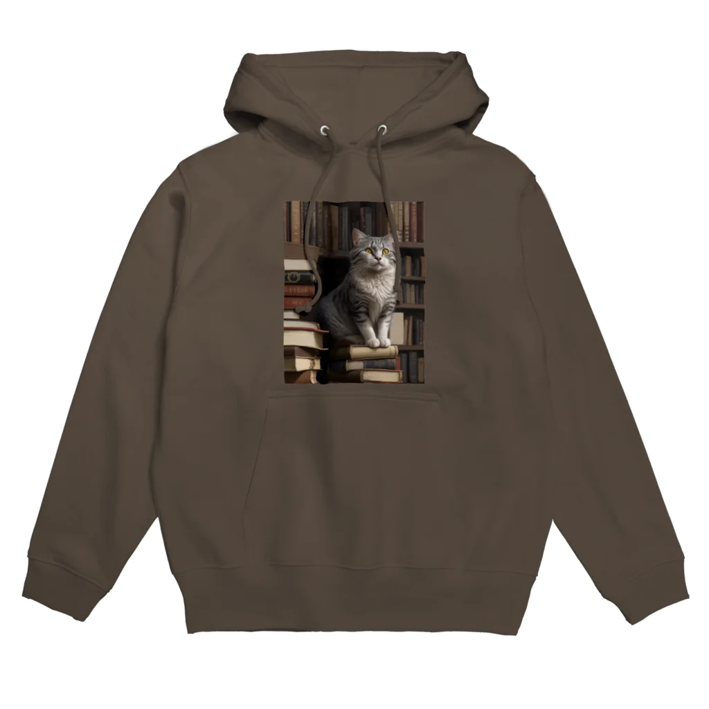 新ーARATAの主の仕事を眺める老猫 Hoodie