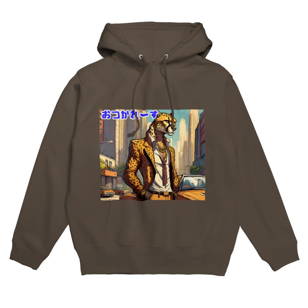 shigeグッズ工房の都会派ヒョウ之助 Hoodie