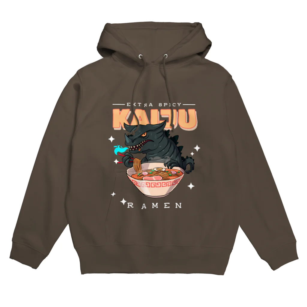 World_Teesのレトロアニメ怪獣ラーメン  Hoodie