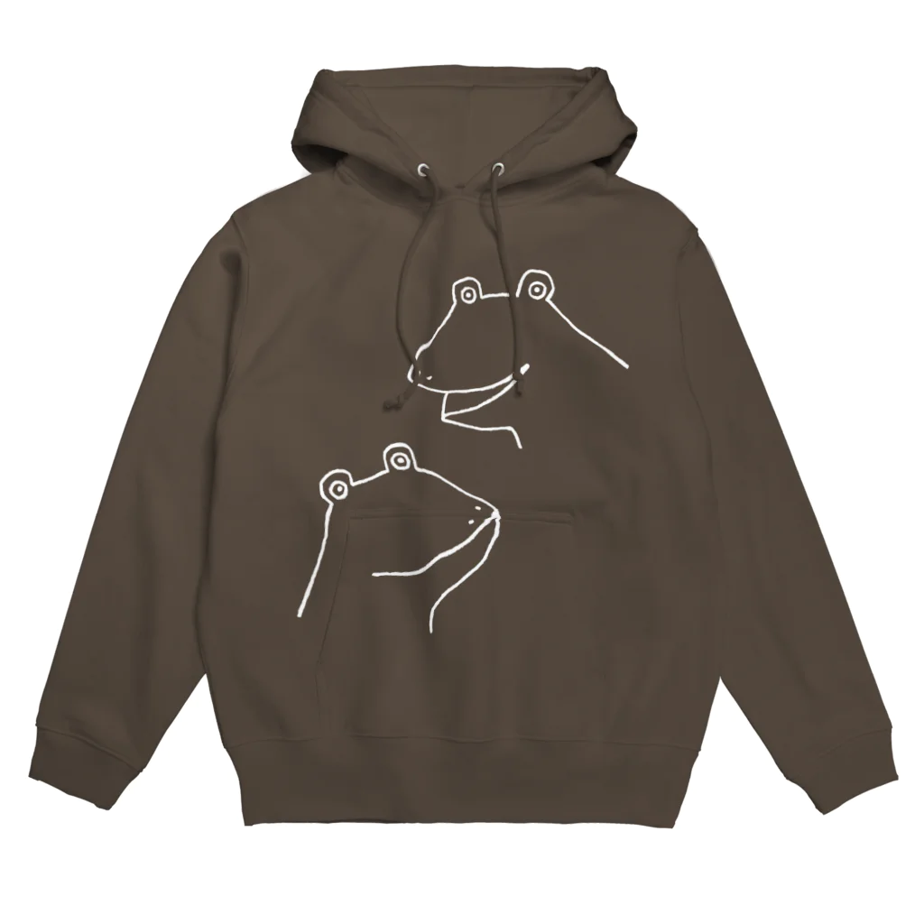 momomoのカエル３（ホワイトバージョン） Hoodie