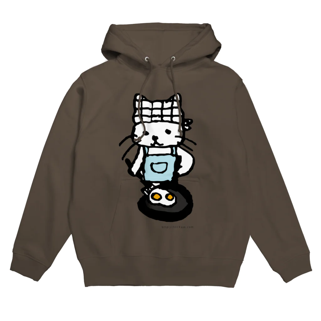 ほっかむねこ屋（アトリエほっかむ）のめだまやきやくねこ Hoodie