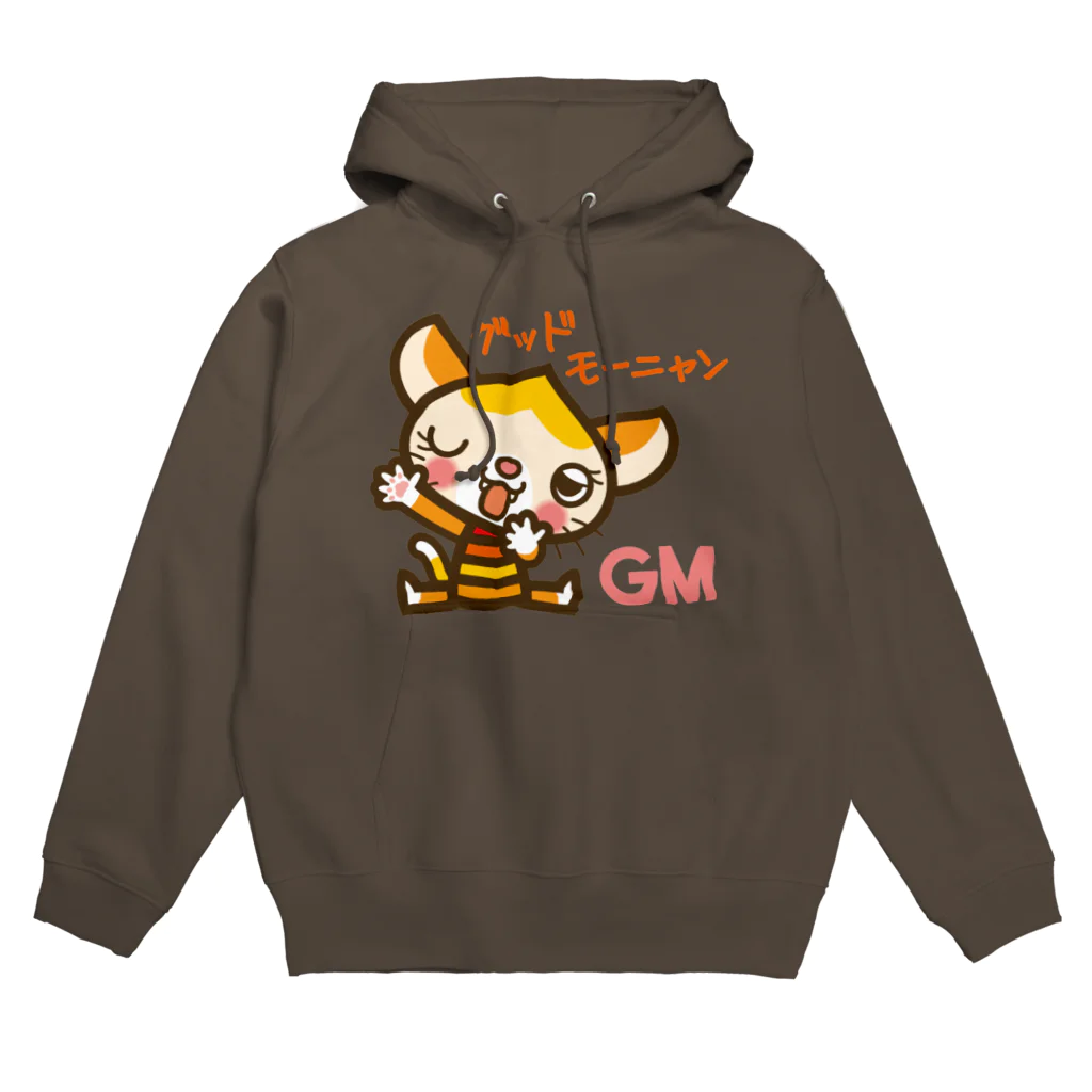 ザ・ワタナバッフルのマロンヘッドのネコ”グッドモーニャング” Hoodie