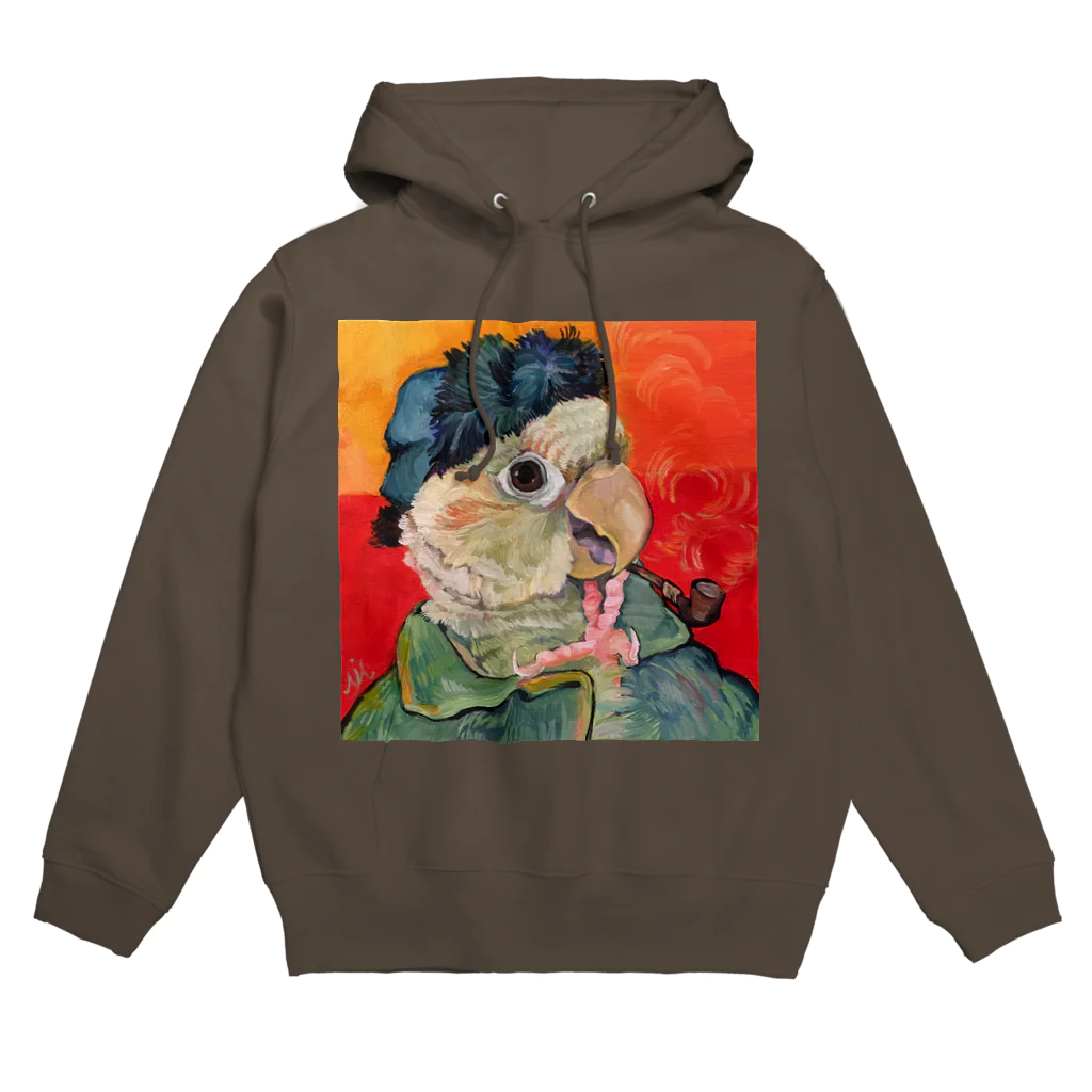 にしごりみずほの鳥ゴッホ Hoodie