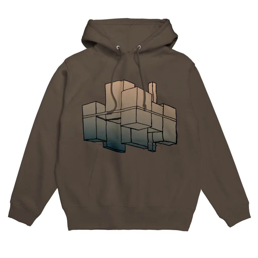 気ままに創作　よろず堂の摩天楼 Hoodie