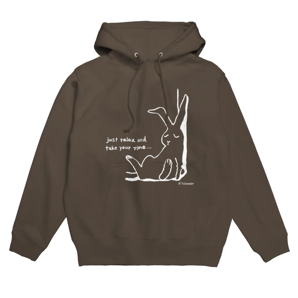 YuSunsetのりらっくすうさぎ（白） Hoodie