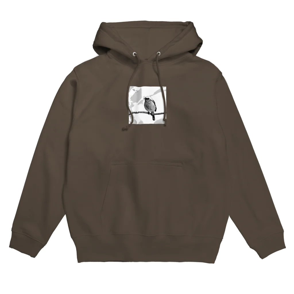 Natural silhouetteのジョウビタキ Hoodie