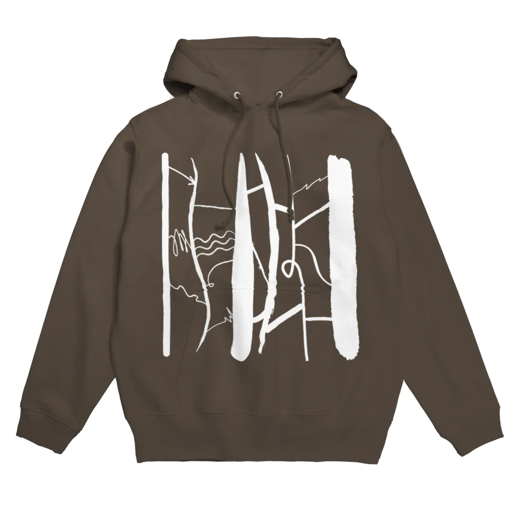 RIRI_designのあみだくじ（白 ホワイト） Hoodie